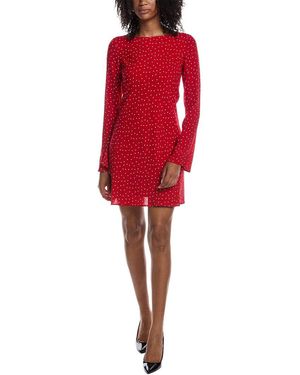 Z Supply Campbell Dot Crepe Mini Dress - Red