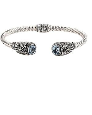 Samuel B. 18K 5.00 Ct. Tw. Topaz Bracelet - White