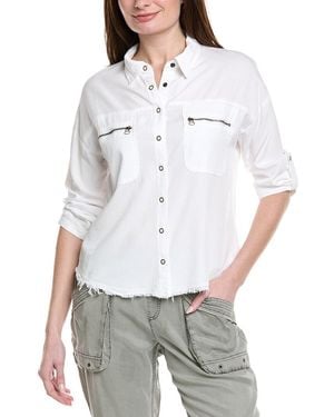 XCVI Knapp Button-Up Top - White