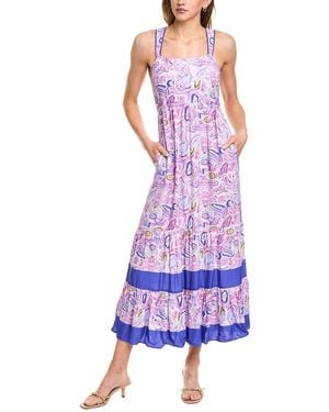 Garrie B Midi Dress - Purple
