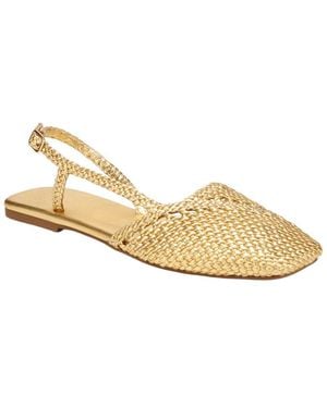 Franco Sarto A-Ilona Leather Slingback - Metallic