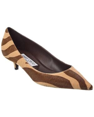 Jimmy Choo Amelia Haircalf Pump - Brown