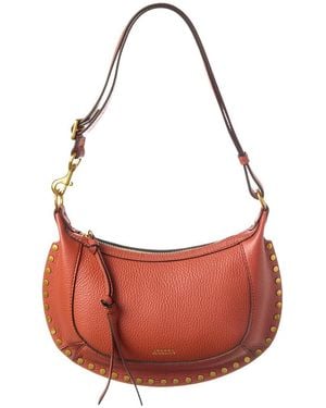 Isabel Marant Oskan Moon Leather Crossbody - Red