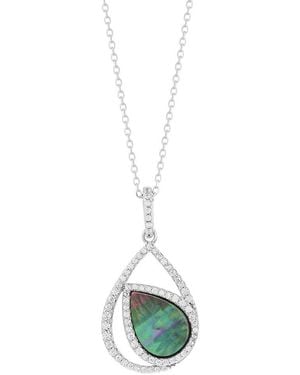 Suzy Levian CZ Jewelry Suzy Levian Cz Dangle Necklace - White