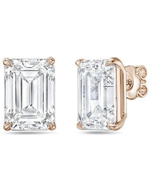 Diana M. Jewels Diana M. 14K Rose 1.00 Ct. Tw. Lab-Grown Diamond Earrings - Metallic