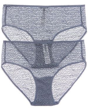 DKNY 2Pk Modern Lace Hipster - Blue