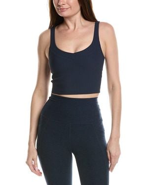 Beyond Yoga Impulse Ribbed Cropped Tank - Blue