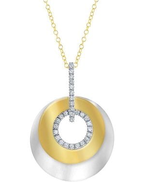 Reiss 14K 0.30 Ct. Tw. Diamond Necklace - Metallic