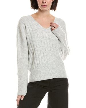 Vince Camuto V Neck Dolman Sleeve - Grey
