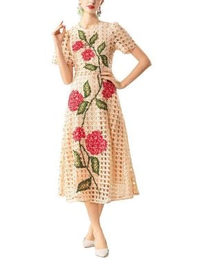 Olivia Taylor Midi Dress - White