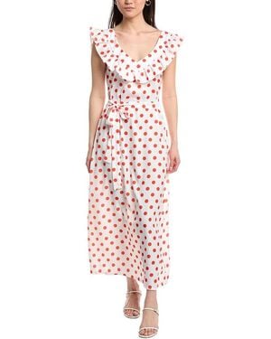 IPPONELLI Off The Shoulder Maxi Dress - Red