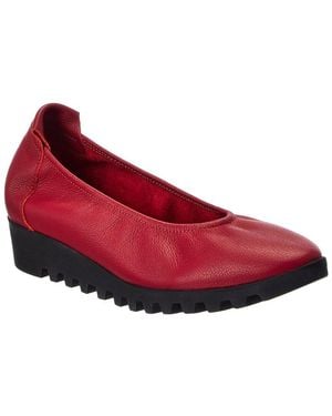 Arche Lomiss Leather Flat - Red