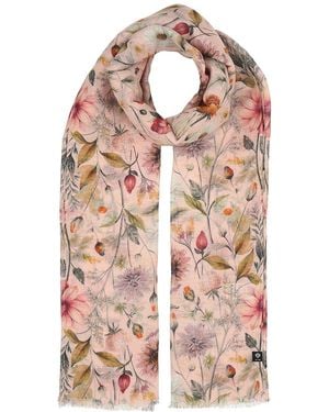 V. Fraas Vintage Floral Scarf - Pink