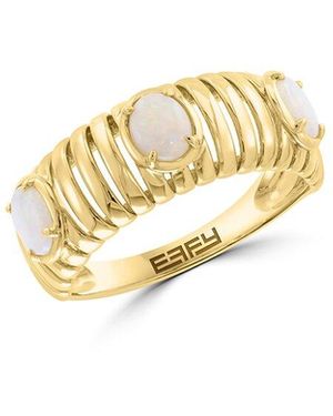 Effy Fine Jewelry 14K 0.60 Ct. Tw. Opal Ring - Metallic
