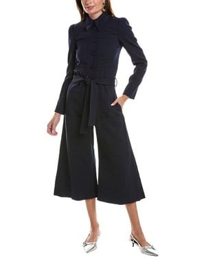 Stella McCartney Clara Wool-blend Jumpsuit - Blue