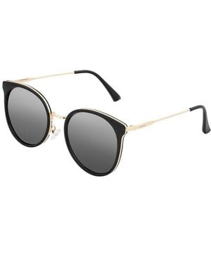 Bertha Brielle 55Mm Polarized Sunglasses - Metallic