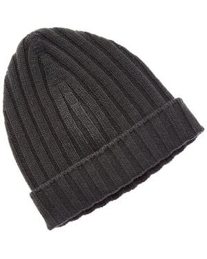 Gran Sasso Cashmere Beanie - Black