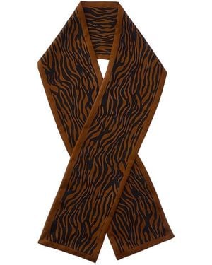 Gianvito Rossi Silk Scarf - Brown