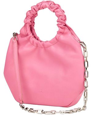 Agl Attilio Giusti Leombruni Mini Gretty Leather Tote - Pink