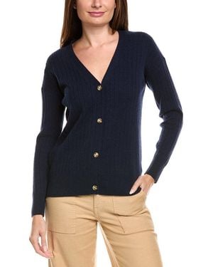 Kier + J Kier + J Wool & Cashmere-Blend Cardigan - Blue