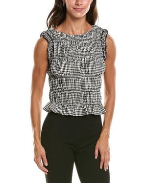 Vince Camuto Shirred Tank - Black