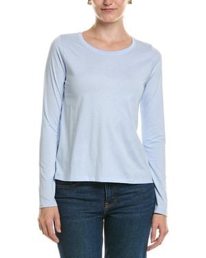 Eileen Fisher Petite Round Neck T-Shirt - Blue