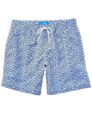Blue Wave Swim Trunk - Blue