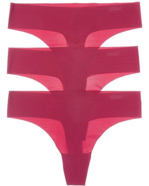 DKNY 3Pk Litewear Cut Anywhere Thong - Pink