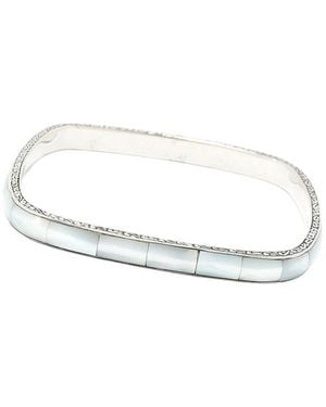 Samuel B. Pearl Bangle - White