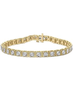 Haus of Brilliance 14K Over 1.00 Ct. Tw. Diamond Tennis Bracelet - Metallic