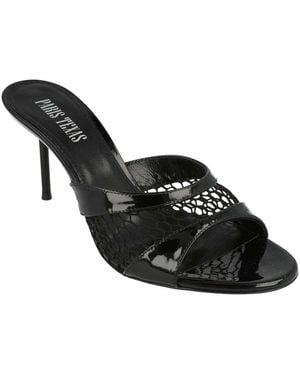 Paris Texas Lidia Patent Mule - Black