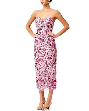 MIRA RICHI Embellished Midi Dress - Pink