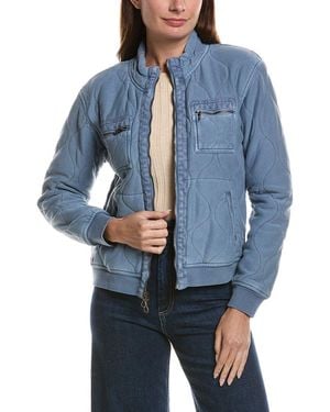XCVI Osment Quilted Bomber Jacket - Blue