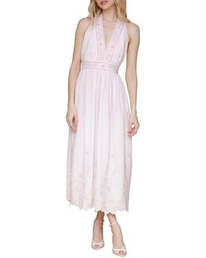Avec Les Filles Embroidered Dress - Pink