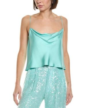 LAPOINTE Silk Twill Bias Cami Shirt - Blue