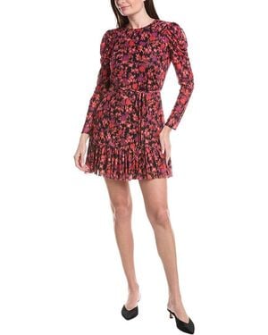 Cece Printed Mini Dress - Red