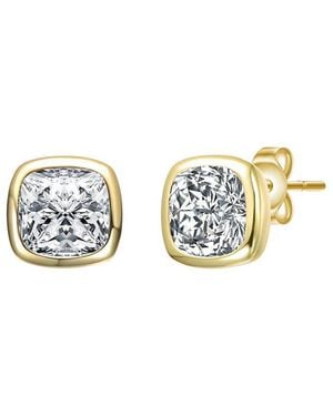 Genevive Jewelry Cz Stud Earrings - Metallic