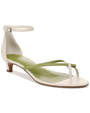 Vince Siri Leather Thong Sandal - Metallic