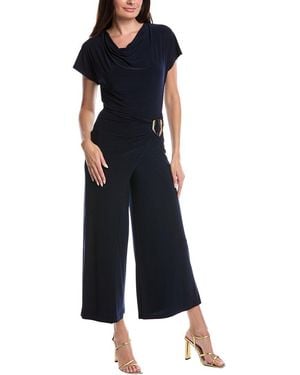 Joseph Ribkoff Draped Waist Jumpsuit - Blue