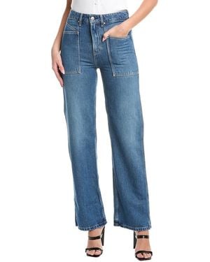 BOSS High-Rise Straight Cargo Jean - Blue