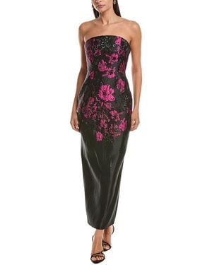 MILLY Orion Floral Midi Dress - Red