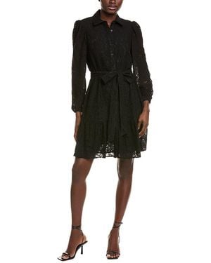 Anne Klein Lace Shirtdress - Black