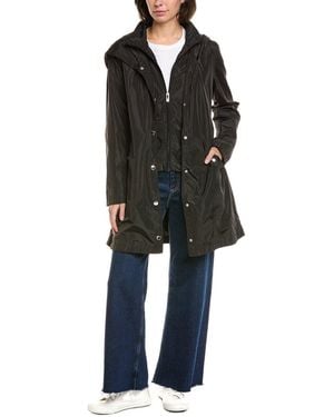 Via Spiga Packable Rain Jacket - Black