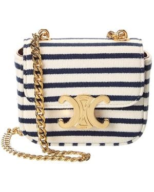 Celine Chain Claude Mini Shoulder Bag - Blue