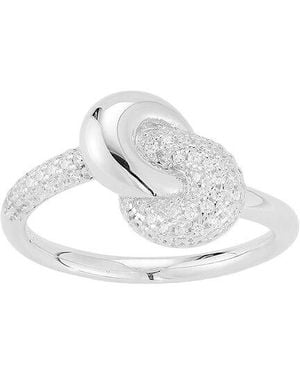 Sphera Milano Plated Cz Ring - White