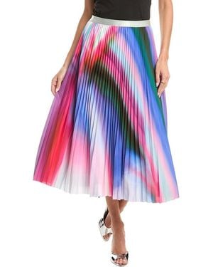 Gracia Pleated Skirt - Blue