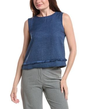 Vince Camuto Sleeveless Crewneck Top - Blue