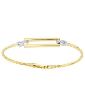 Reiss 14K 0.07 Ct. Tw. Diamond Wire Bracelet - White