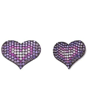 Genevive Jewelry Silver Earrings - Purple