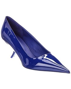 Ferragamo Eva 55 Patent Pump - Blue